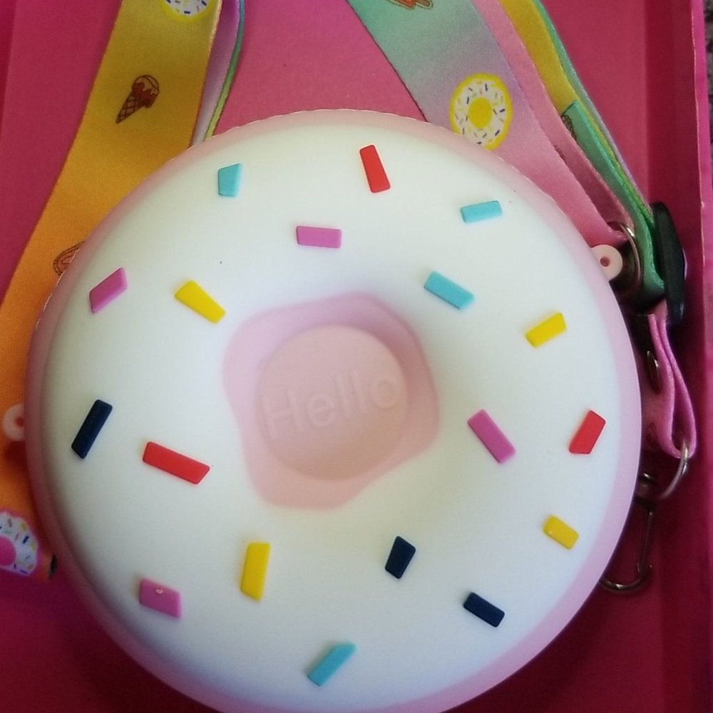Girls Round Donuts Design Crossbody Bag
